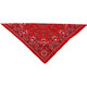 ZAN HEADGEAR Paisley Cotton Bandana - Red Snusnäsduk