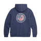 Indian Mens Usa Flag Hoodie, Navy