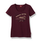 Indian Women´s Gold Embroidery Tee, Purple Storlek M, 2XL & 3XL