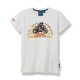 Indian Kids White Bike Racing Tee / Barn