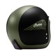 Indian Open Face Helmet Matt Black/Green Storlek XL & 2XL