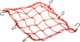 Cargo Net Red 38 cm x 38 cm Hjälmnät / Bagagenät