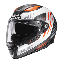 HJC Hjälm F70 Carbon Kesta Svart/Orange MC6HSF Storlek L 59-60 cm