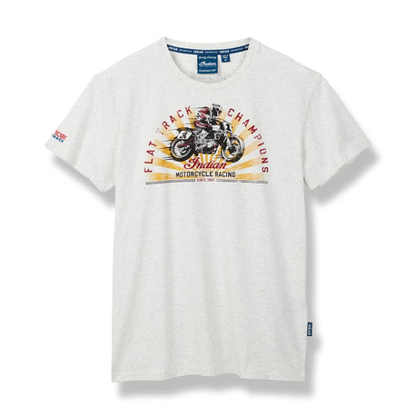 Indian Menswear Gray Bike Racing Tee Storlek S & 2XL