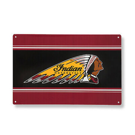 Indian Color Headdress Metal Sign Indian Color Headdress Metal Sign