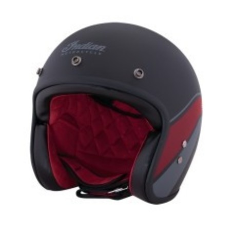 Indian Matte Stripe Open Helmet Storlek 2XL Indian Matte Stripe Open Helmet Storlek 2XL