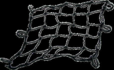 Cargo Net Black 38 cm x 38 cm Hjälmnät / Bagagenät