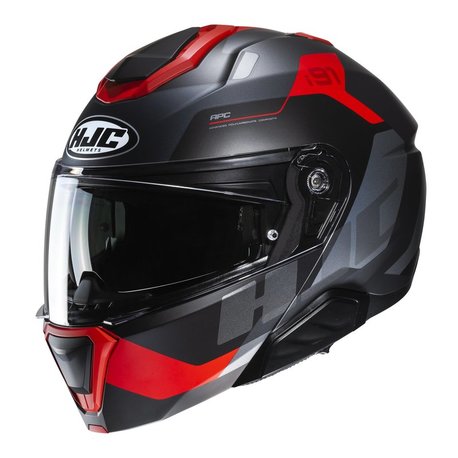 HJC Hjälm I91 Carst MC1SF Svart/Röd HJC Hjälm I91 Carst MC1SF Svart/Röd