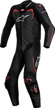 Alpinestars Skinnställ GP Pro 1 PCS Airbag Svart/Röd Storlek 48, 50 & 56 Alpinestars Skinnställ GP Pro 1 PCS Airbag Svart/Röd Storlek 48, 50 & 56