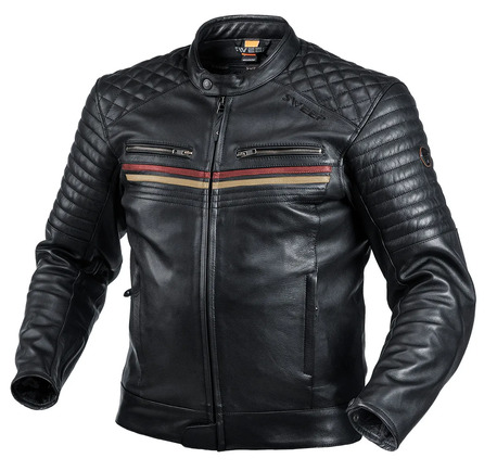 Sweep Scrambler Skinnjacka, svar/beige/rödbrun