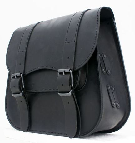 Ledrie Single sided saddlebag Black