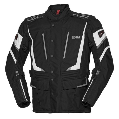 IXS Tour Jacket Powells-ST black-white Storlek L IXS Tour Jacket Powells-ST black-white Storlek L