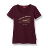 Indian Women´s Gold Embroidery Tee, Purple Storlek M, 2XL & 3XL