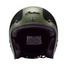 Indian Open Face Helmet Matt Black/Green Storlek XL & 2XL