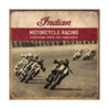 Indian Racer Metal Sign